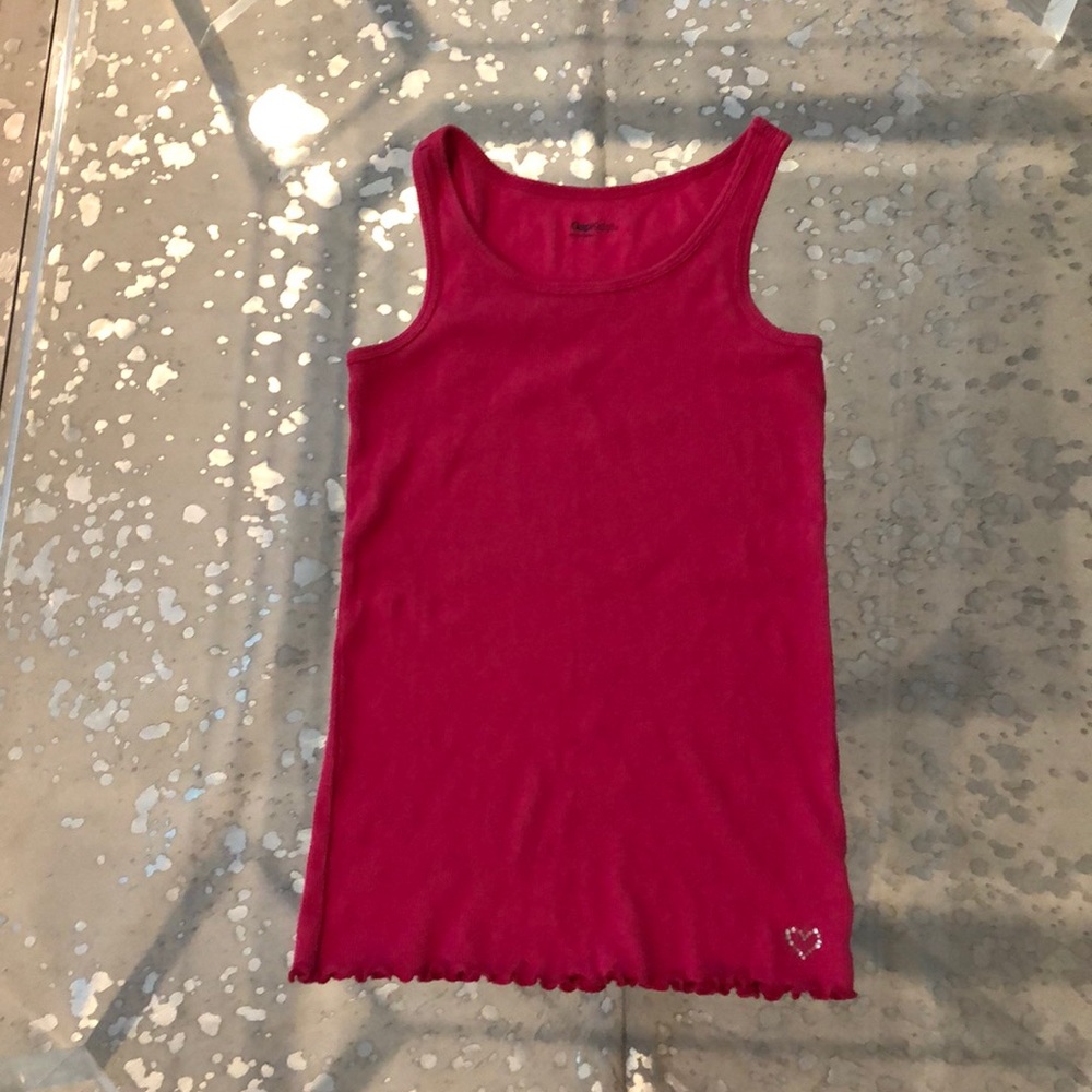 Gap girls size 10 tank in Fuschia ribbed cotton